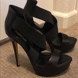 Bebe super high platform heels